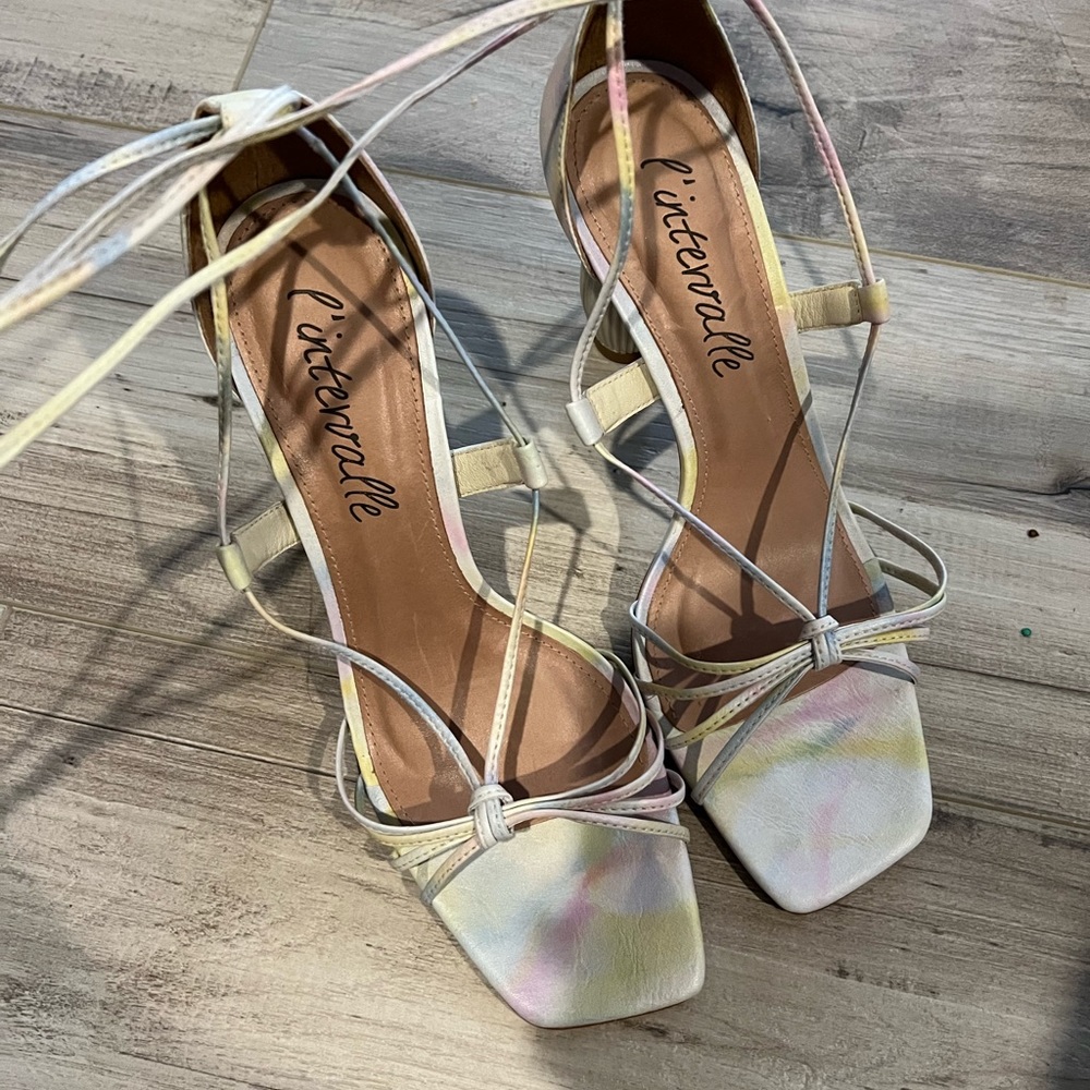 Brand new strap up heels